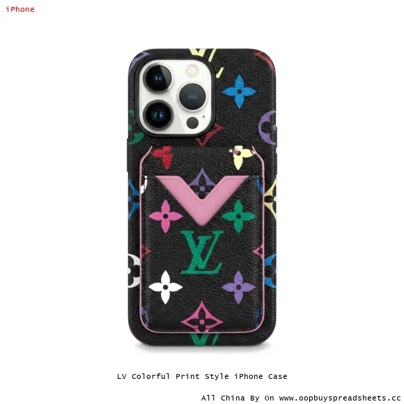 LV Colorful Print Style iPhone Case