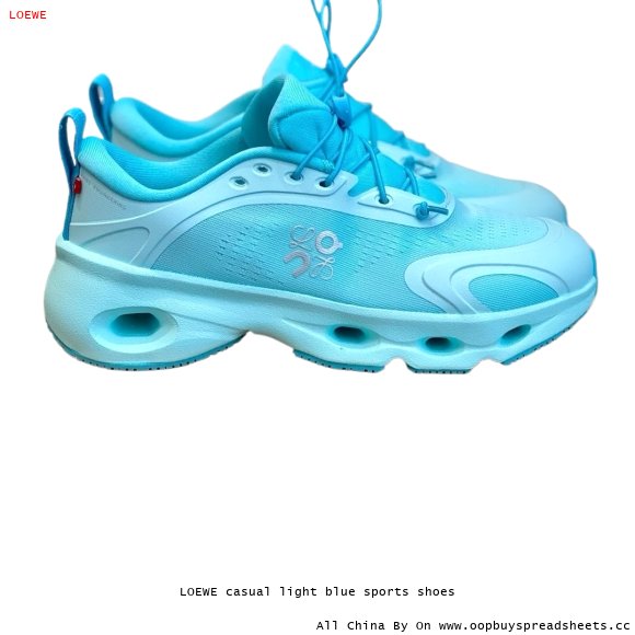 LOEWE casual light blue sports shoes