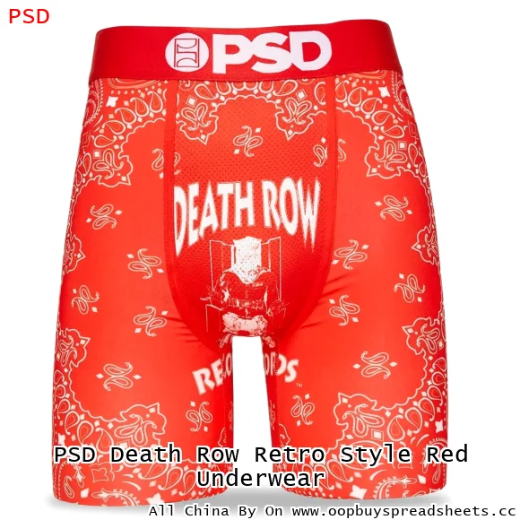 PSD Death Row Retro Style Red Underwear