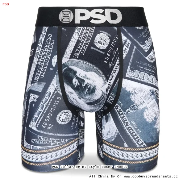PSD dollar print style boxer shorts