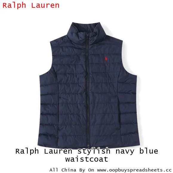 Ralph Lauren stylish navy blue waistcoat