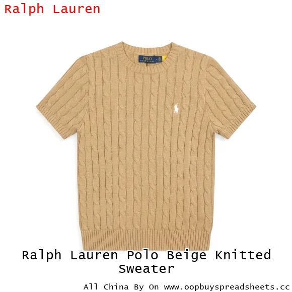 Ralph Lauren Polo Beige Knitted Sweater