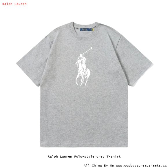 Ralph Lauren Polo-style grey T-shirt