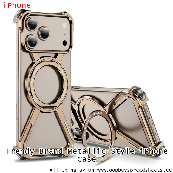 Trendy Brand Metallic Style iPhone Case