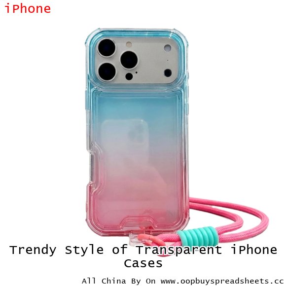 Trendy Style of Transparent iPhone Cases