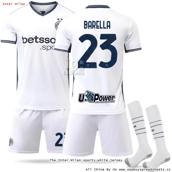 The Inter Milan sporty white jersey