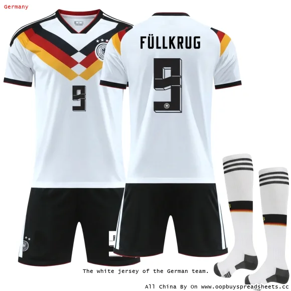 The white jersey of the German team.