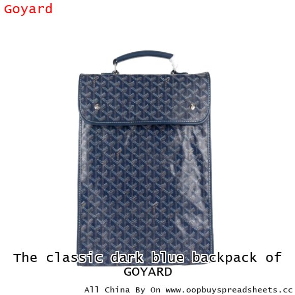 The classic dark blue backpack of GOYARD