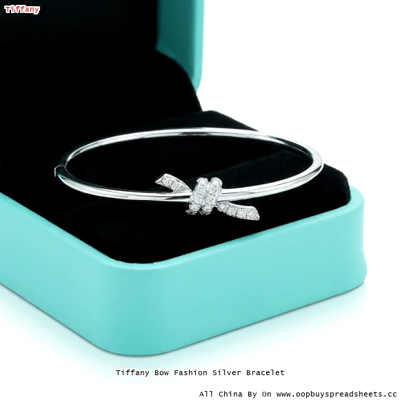 Tiffany Bow Fashion Silver Bracelet