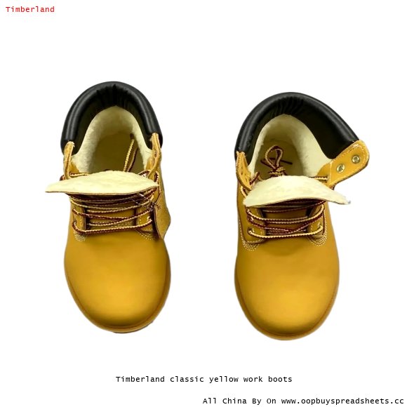 Timberland classic yellow work boots