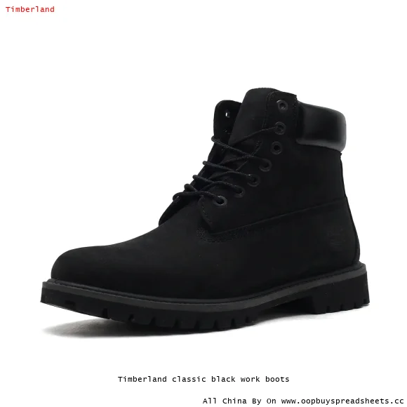 Timberland classic black work boots