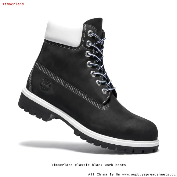 Timberland classic black work boots