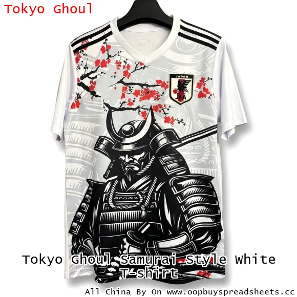 Tokyo Ghoul Samurai Style White T-shirt