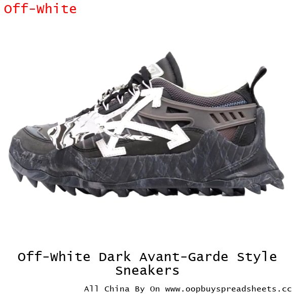 Off-White Dark Avant-Garde Style Sneakers