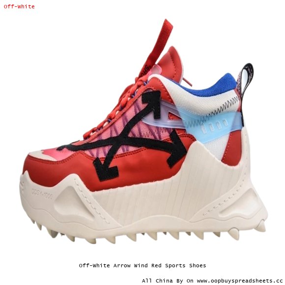 Off-White Arrow Wind Red Sports Shoes