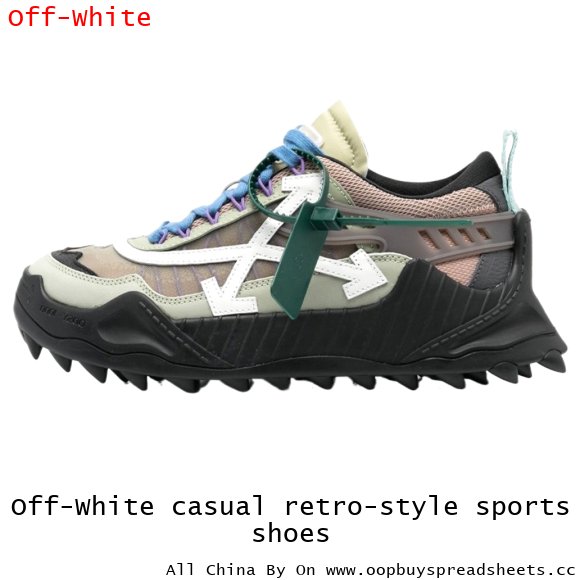 Off-White casual retro-style sports shoes