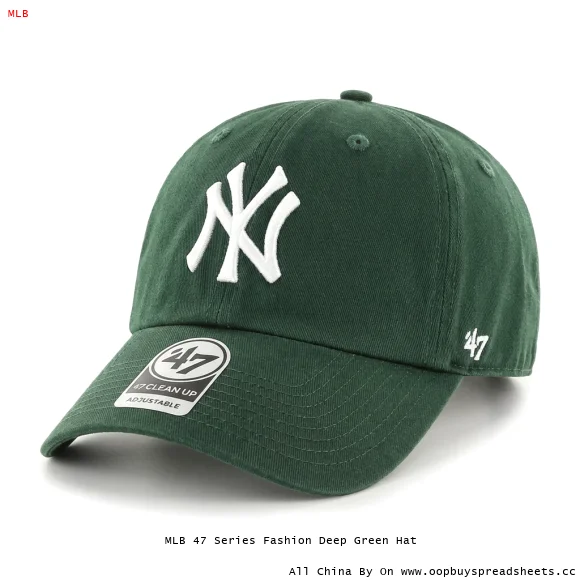 MLB 47 Series Fashion Deep Green Hat