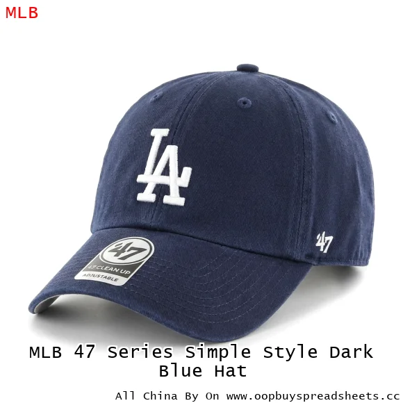 MLB 47 Series Simple Style Dark Blue Hat