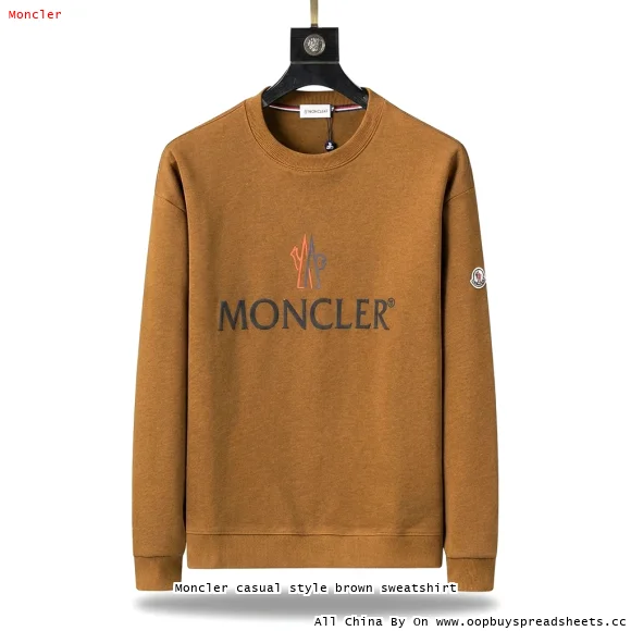 Moncler casual style brown sweatshirt