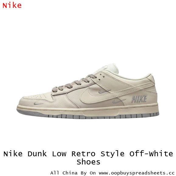 Nike Dunk Low Retro Style Off-White Shoes