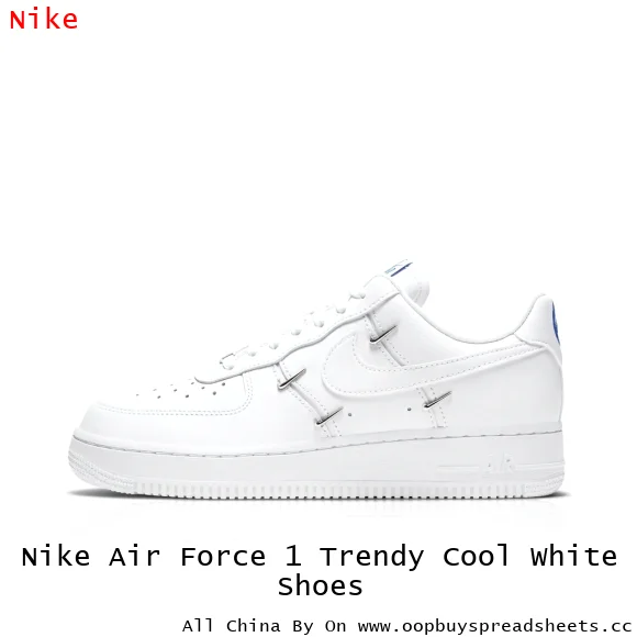 Nike Air Force 1 Trendy Cool White Shoes