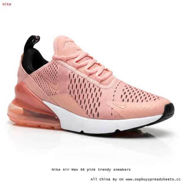 Nike Air Max 98 pink trendy sneakers