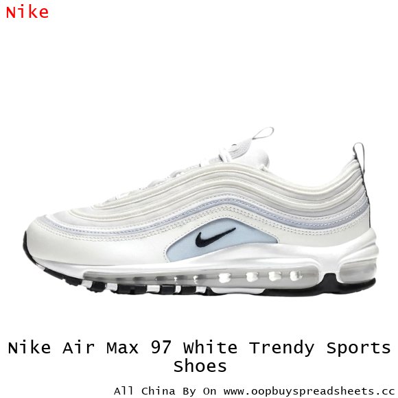 Nike Air Max 97 White Trendy Sports Shoes