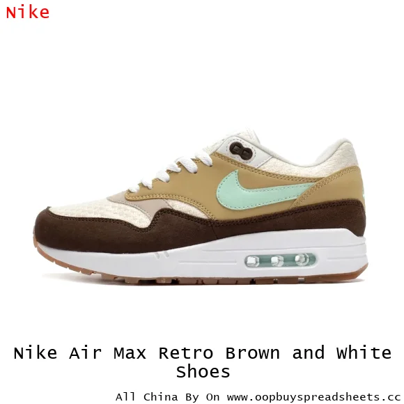 Nike Air Max Retro Brown and White Shoes
