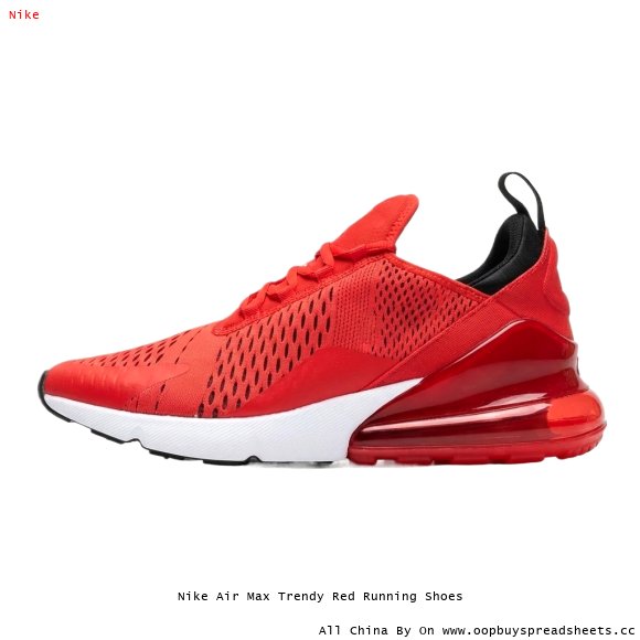 Nike Air Max Trendy Red Running Shoes