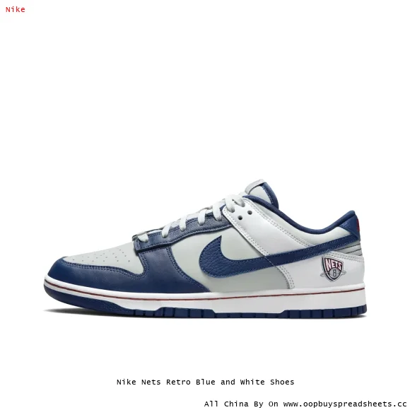 Nike Nets Retro Blue and White Shoes