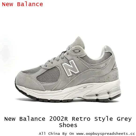 New Balance 2002R Retro Style Grey Shoes