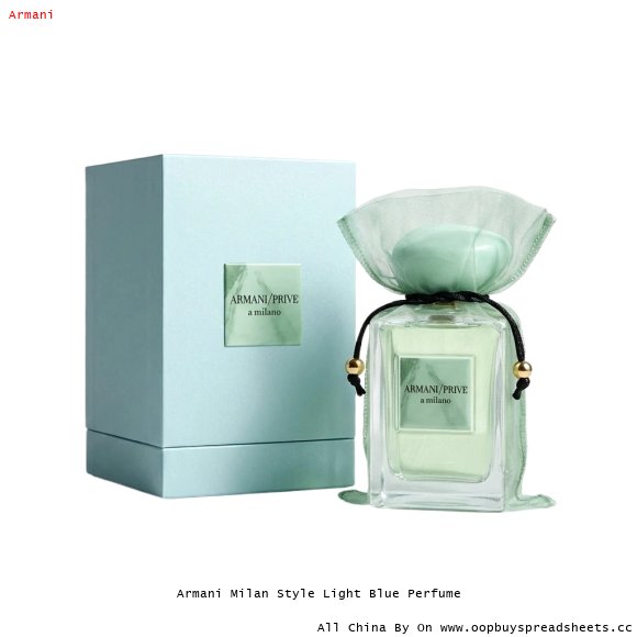 Armani Milan Style Light Blue Perfume