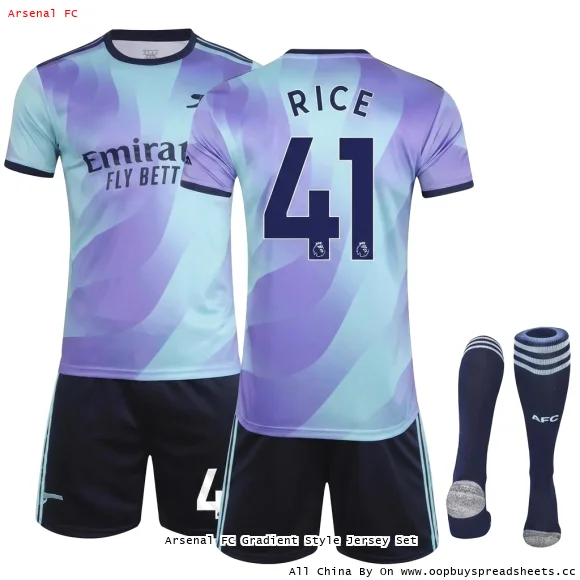 Arsenal FC Gradient Style Jersey Set