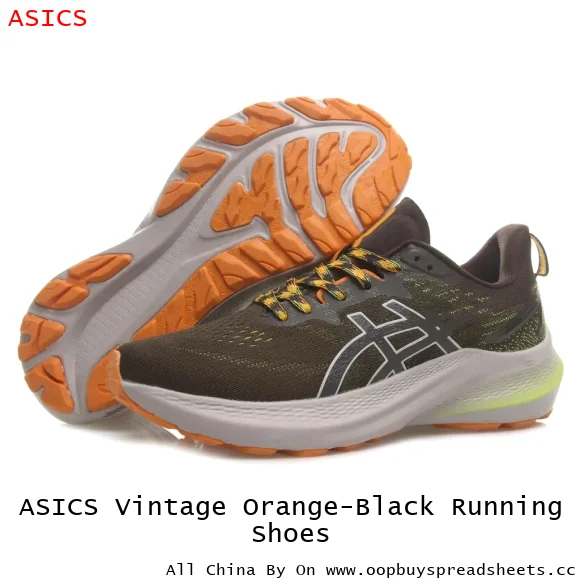 ASICS Vintage Orange-Black Running Shoes