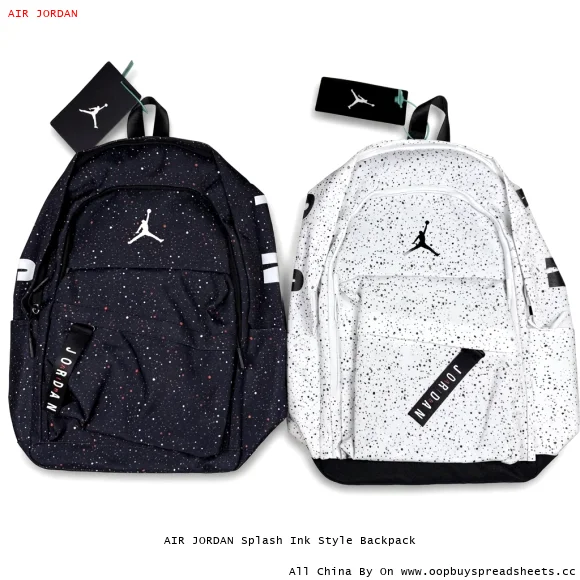 AIR JORDAN Splash Ink Style Backpack