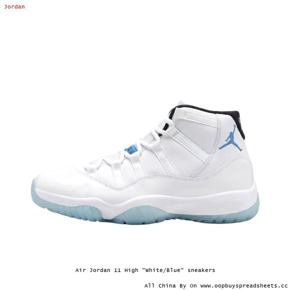 Air Jordan 11 High "White/Blue" sneakers