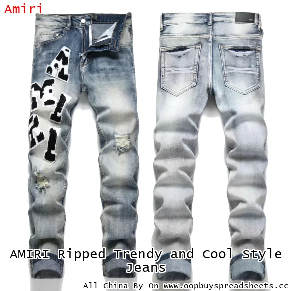 AMIRI Ripped Trendy and Cool Style Jeans