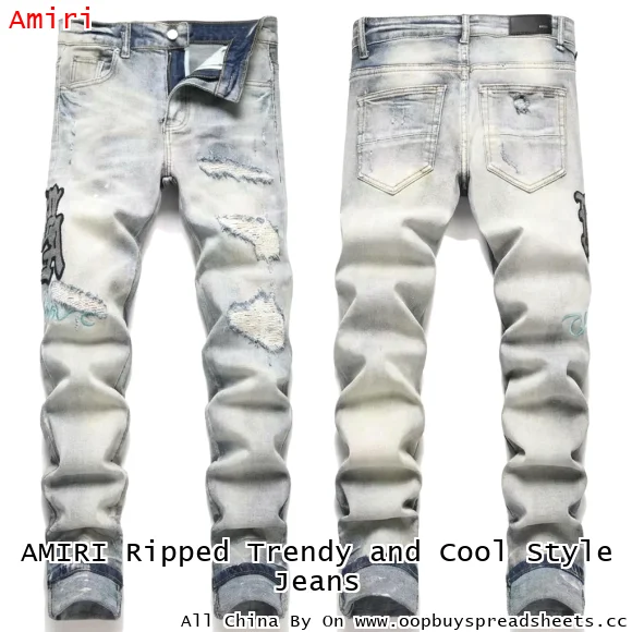 AMIRI Ripped Trendy and Cool Style Jeans