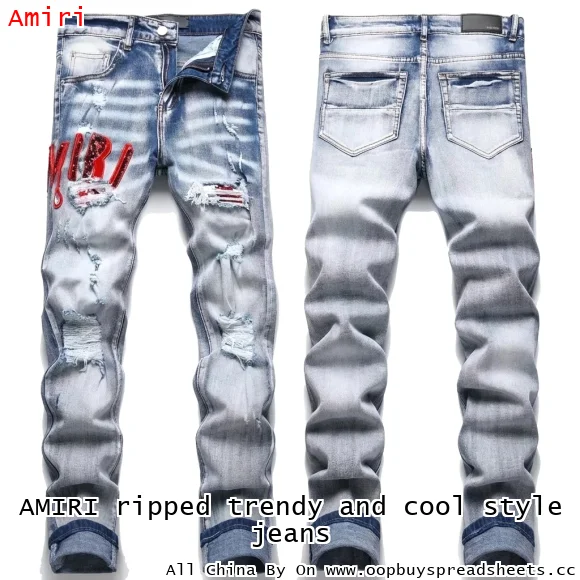 AMIRI ripped trendy and cool style jeans