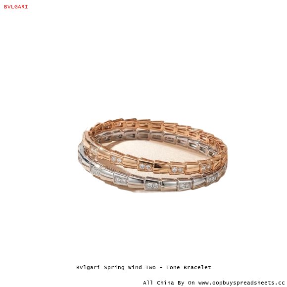 Bvlgari Spring Wind Two - Tone Bracelet