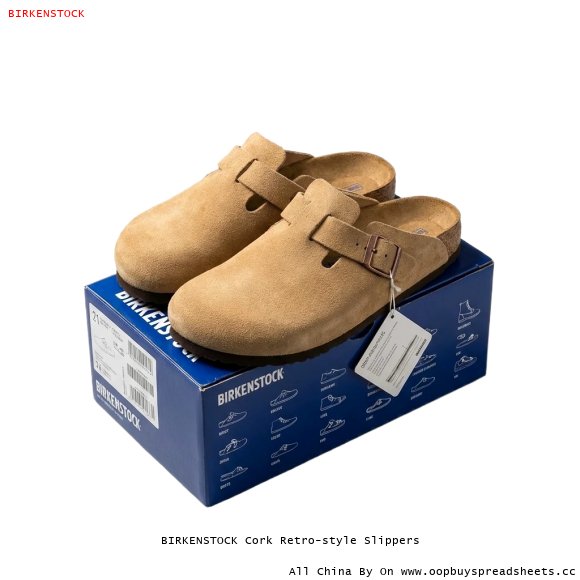 BIRKENSTOCK Cork Retro-style Slippers