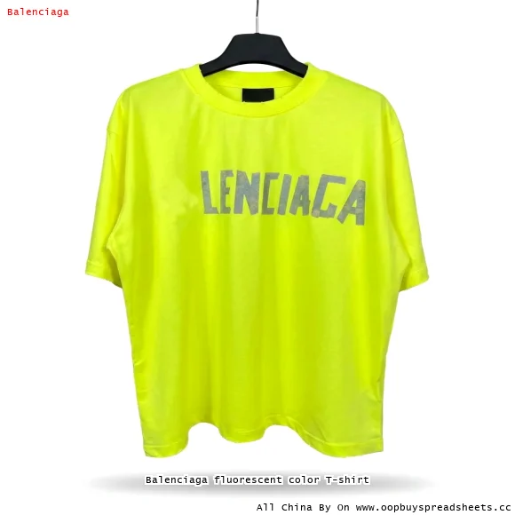 Balenciaga fluorescent color T-shirt