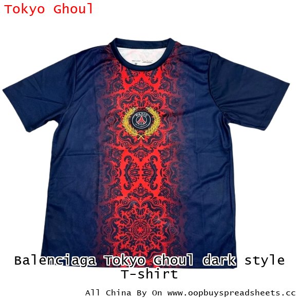 Balenciaga Tokyo Ghoul dark style T-shirt