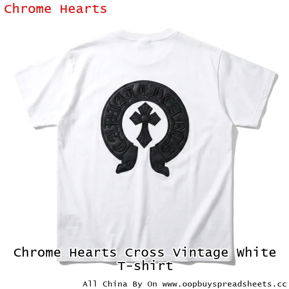 Chrome Hearts Cross Vintage White T-shirt
