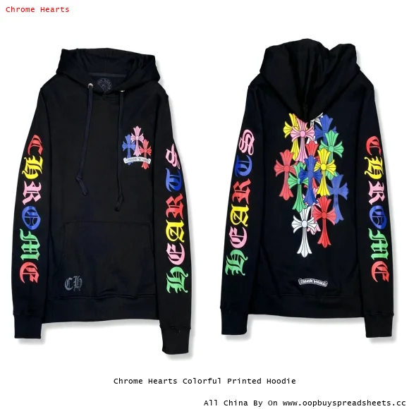 Chrome Hearts Colorful Printed Hoodie