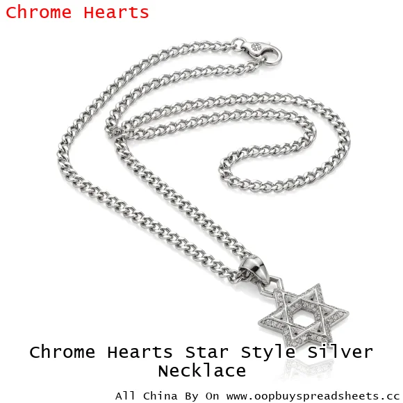Chrome Hearts Star Style Silver Necklace