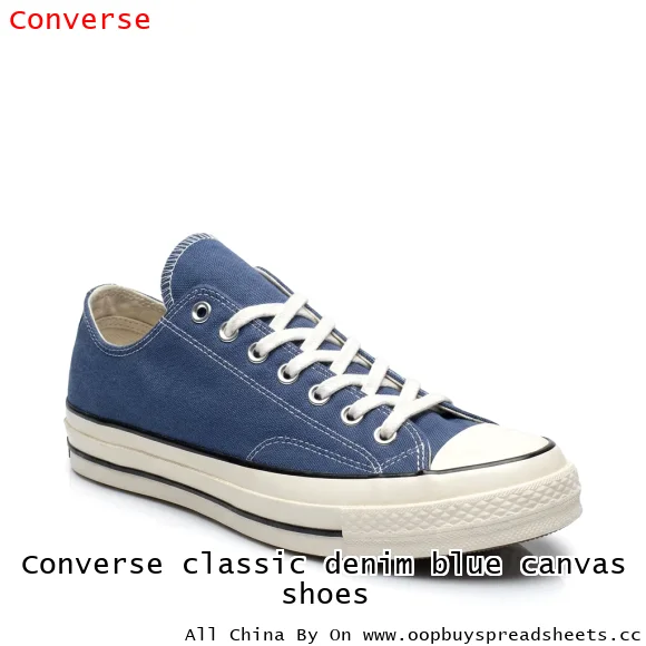 Converse classic denim blue canvas shoes