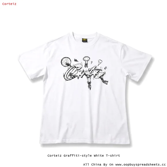 Corteiz Graffiti-style White T-shirt