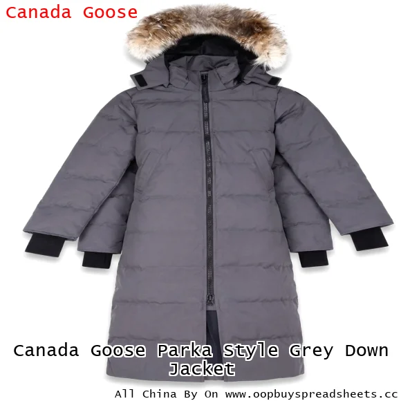 Canada Goose Parka Style Grey Down Jacket