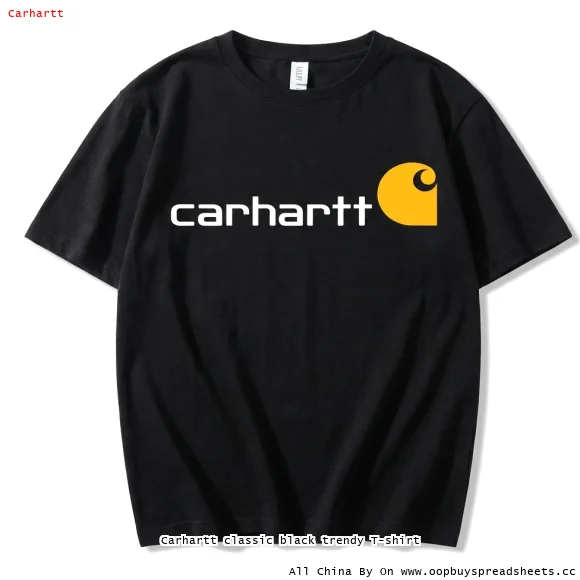 Carhartt classic black trendy T-shirt